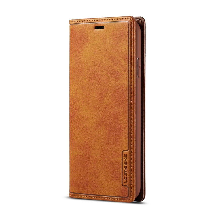 For iPhone XS Max LC.IMEEKE LC-001 Series PU + TPU Color Matching Frosted Horizontal Flip Leather Case with Holder & Card Slot