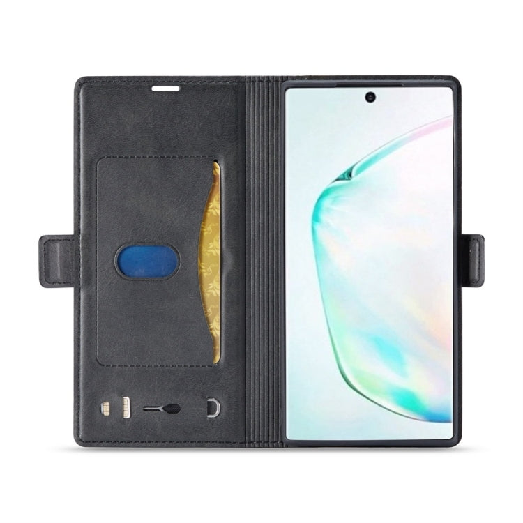 For Galaxy Note 10 LC.IMEEKE LC-001 Series PU + TPU Color Matching Frosted Horizontal Flip Leather Case with Holder & Card Slot