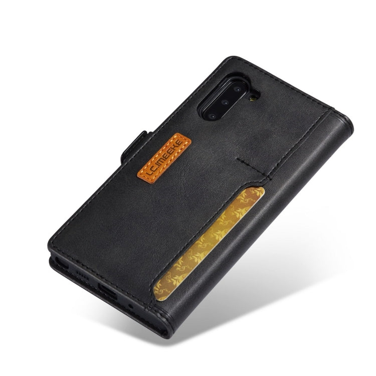 For Galaxy Note 10 LC.IMEEKE LC-001 Series PU + TPU Color Matching Frosted Horizontal Flip Leather Case with Holder & Card Slot
