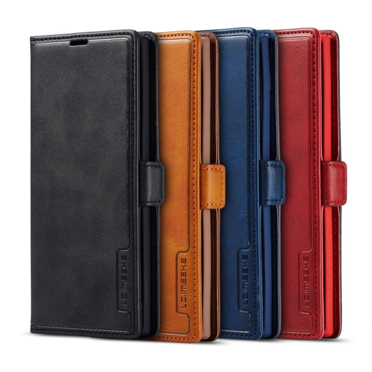 For Galaxy Note 10 LC.IMEEKE LC-001 Series PU + TPU Color Matching Frosted Horizontal Flip Leather Case with Holder & Card Slot
