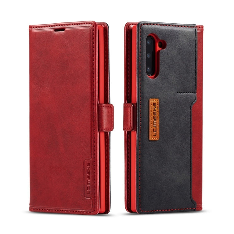 For Galaxy Note 10 LC.IMEEKE LC-001 Series PU + TPU Color Matching Frosted Horizontal Flip Leather Case with Holder & Card Slot