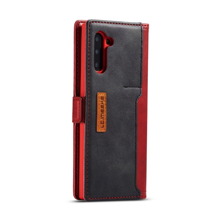 For Galaxy Note 10 LC.IMEEKE LC-001 Series PU + TPU Color Matching Frosted Horizontal Flip Leather Case with Holder & Card Slot