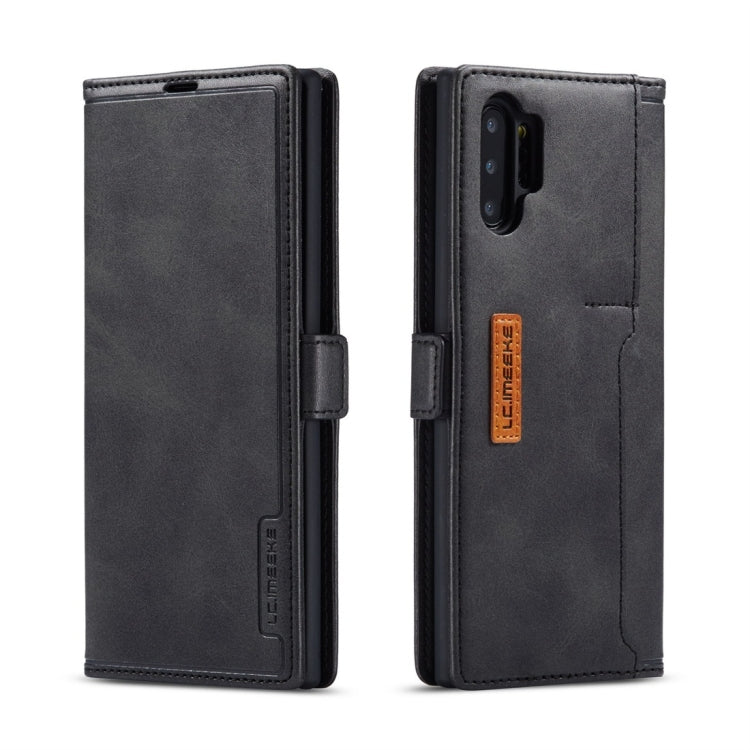 For Galaxy Note 10+ LC.IMEEKE LC-001 Series PU + TPU Color Matching Frosted Horizontal Flip Leather Case with Holder & Card Slot