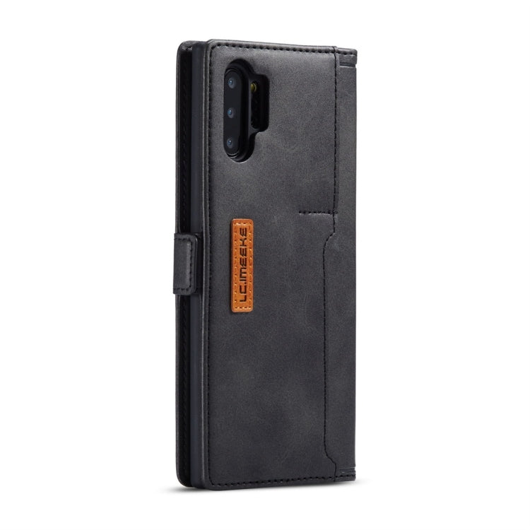 For Galaxy Note 10+ LC.IMEEKE LC-001 Series PU + TPU Color Matching Frosted Horizontal Flip Leather Case with Holder & Card Slot