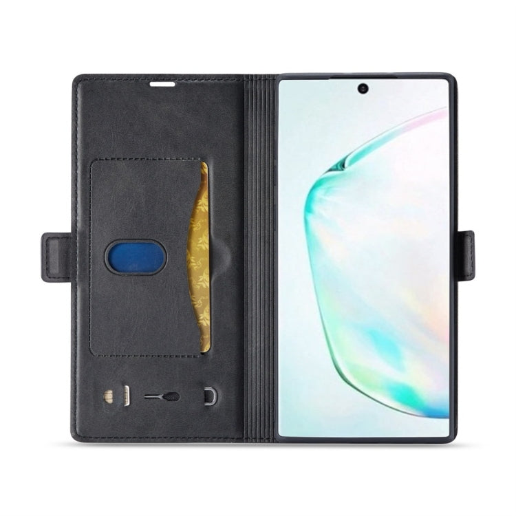 For Galaxy Note 10+ LC.IMEEKE LC-001 Series PU + TPU Color Matching Frosted Horizontal Flip Leather Case with Holder & Card Slot