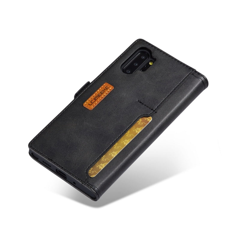 For Galaxy Note 10+ LC.IMEEKE LC-001 Series PU + TPU Color Matching Frosted Horizontal Flip Leather Case with Holder & Card Slot