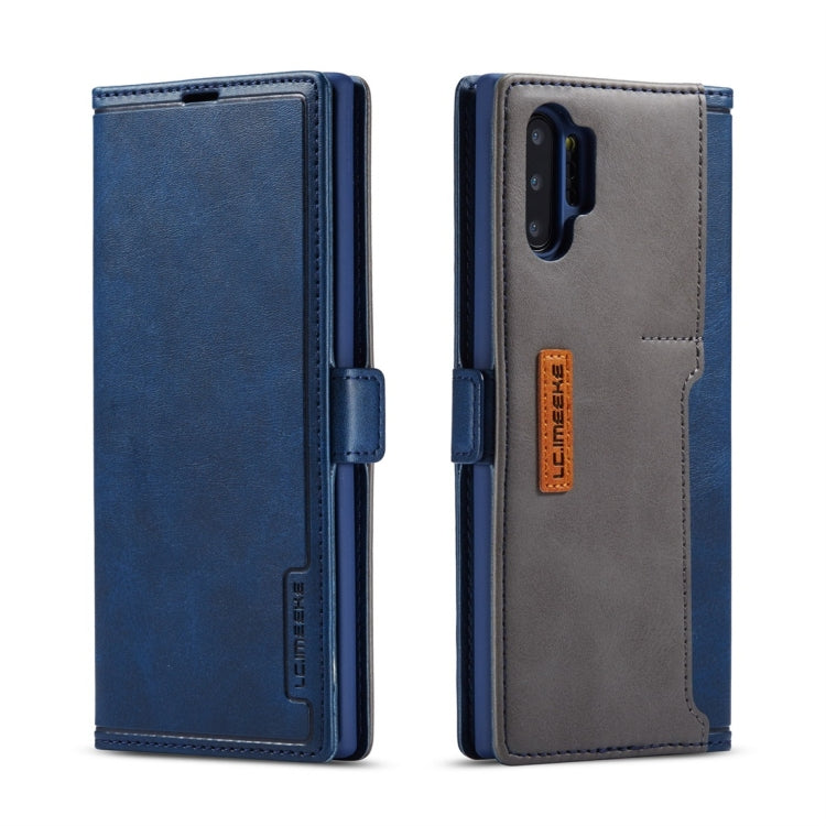 For Galaxy Note 10+ LC.IMEEKE LC-001 Series PU + TPU Color Matching Frosted Horizontal Flip Leather Case with Holder & Card Slot