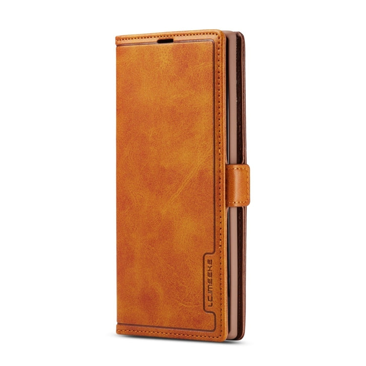 For Galaxy Note 10+ LC.IMEEKE LC-001 Series PU + TPU Color Matching Frosted Horizontal Flip Leather Case with Holder & Card Slot