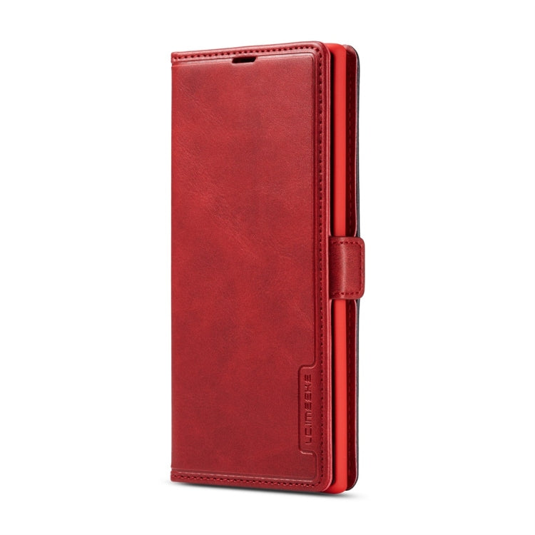 For Galaxy Note 10+ LC.IMEEKE LC-001 Series PU + TPU Color Matching Frosted Horizontal Flip Leather Case with Holder & Card Slot