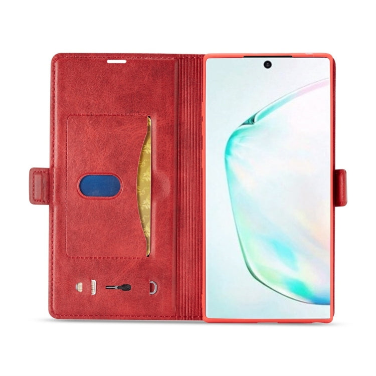 For Galaxy Note 10+ LC.IMEEKE LC-001 Series PU + TPU Color Matching Frosted Horizontal Flip Leather Case with Holder & Card Slot