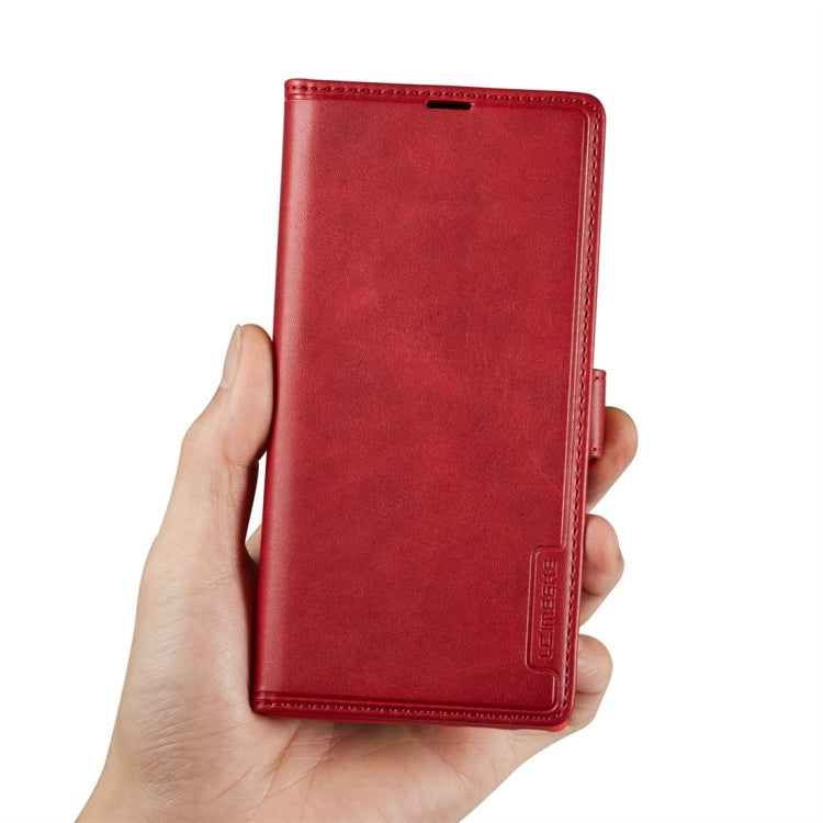 For Galaxy Note 10+ LC.IMEEKE LC-001 Series PU + TPU Color Matching Frosted Horizontal Flip Leather Case with Holder & Card Slot