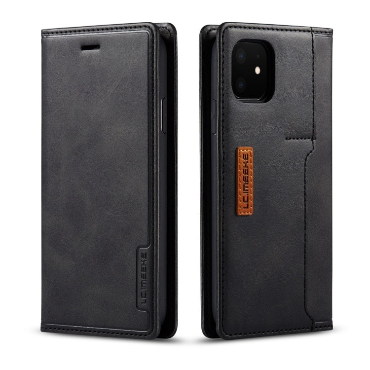 For iPhone 11 LC.IMEEKE LC-001 Series PU + TPU Color Matching Frosted Horizontal Flip Leather Case with Holder & Card Slot