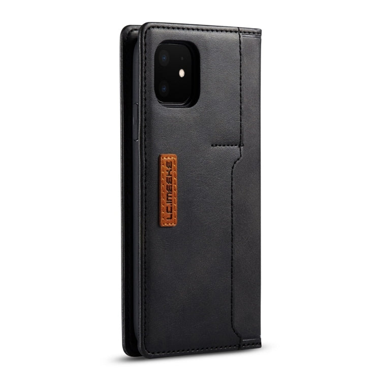 For iPhone 11 LC.IMEEKE LC-001 Series PU + TPU Color Matching Frosted Horizontal Flip Leather Case with Holder & Card Slot