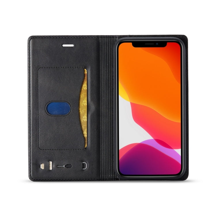 For iPhone 11 LC.IMEEKE LC-001 Series PU + TPU Color Matching Frosted Horizontal Flip Leather Case with Holder & Card Slot