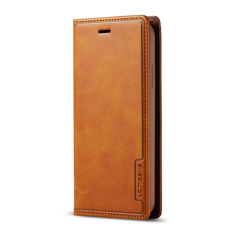 For iPhone 11 LC.IMEEKE LC-001 Series PU + TPU Color Matching Frosted Horizontal Flip Leather Case with Holder & Card Slot