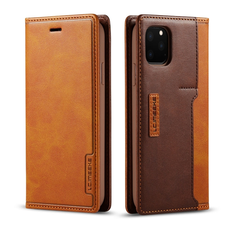 For iPhone 11 Pro LC.IMEEKE LC-001 Series PU + TPU Color Matching Frosted Horizontal Flip Leather Case with Holder & Card Slot