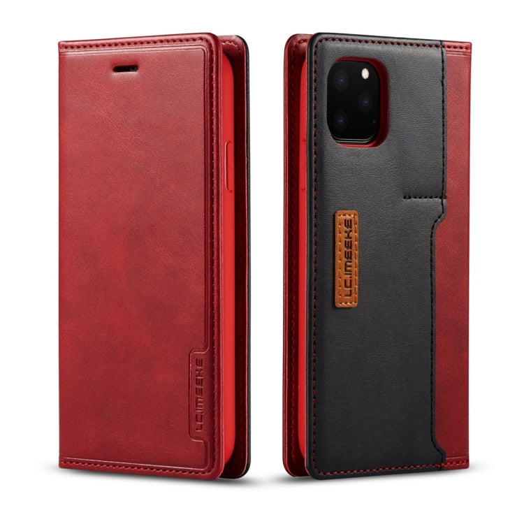 For iPhone 11 Pro LC.IMEEKE LC-001 Series PU + TPU Color Matching Frosted Horizontal Flip Leather Case with Holder & Card Slot