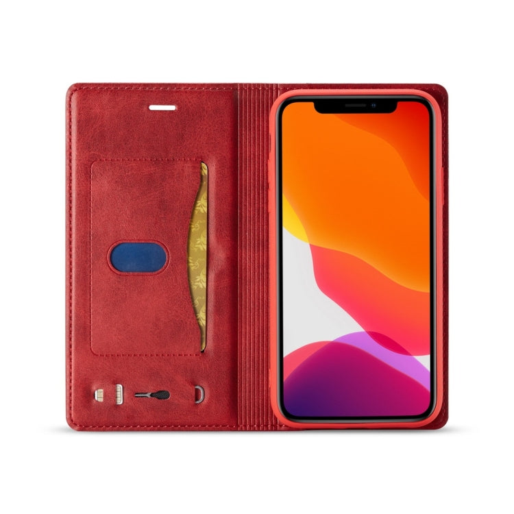 For iPhone 11 Pro LC.IMEEKE LC-001 Series PU + TPU Color Matching Frosted Horizontal Flip Leather Case with Holder & Card Slot