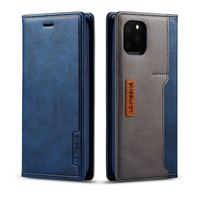 For iPhone 11 Pro Max LC.IMEEKE LC-001 Series PU + TPU Color Matching Frosted Horizontal Flip Leather Case with Holder & Card Slot