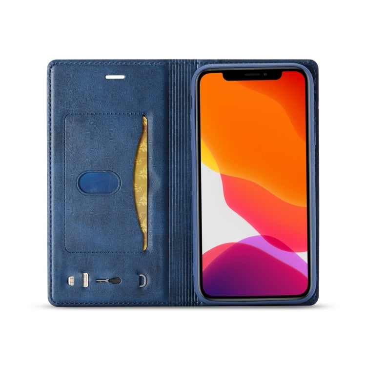 For iPhone 11 Pro Max LC.IMEEKE LC-001 Series PU + TPU Color Matching Frosted Horizontal Flip Leather Case with Holder & Card Slot
