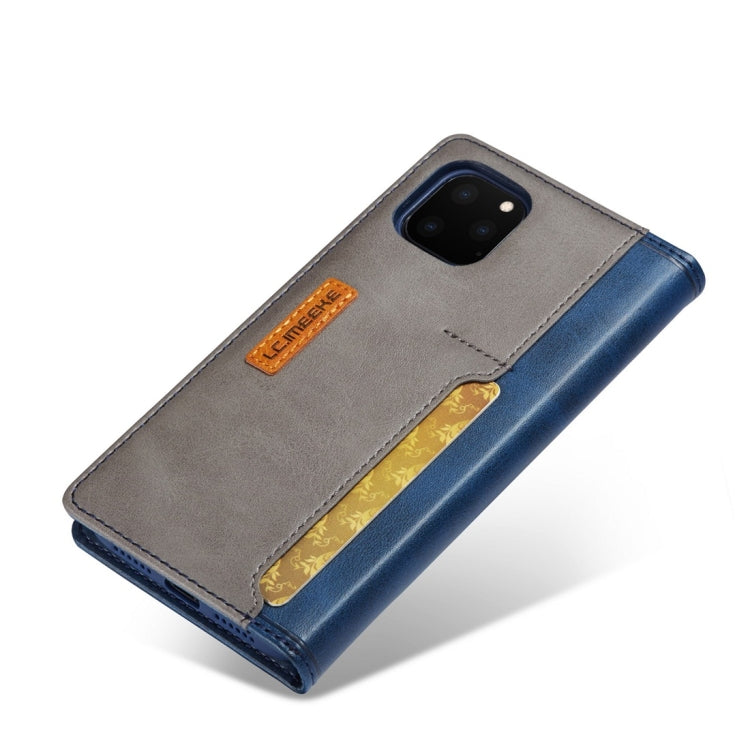 For iPhone 11 Pro Max LC.IMEEKE LC-001 Series PU + TPU Color Matching Frosted Horizontal Flip Leather Case with Holder & Card Slot