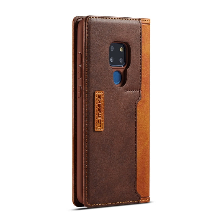 For Huawei Mate 20 LC.IMEEKE LC-001 Series PU + TPU Color Matching Frosted Horizontal Flip Leather Case with Holder & Card Slot