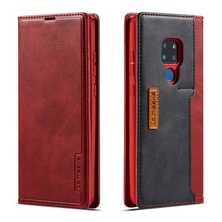 For Huawei Mate 20 LC.IMEEKE LC-001 Series PU + TPU Color Matching Frosted Horizontal Flip Leather Case with Holder & Card Slot