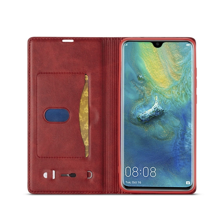 For Huawei Mate 20 LC.IMEEKE LC-001 Series PU + TPU Color Matching Frosted Horizontal Flip Leather Case with Holder & Card Slot