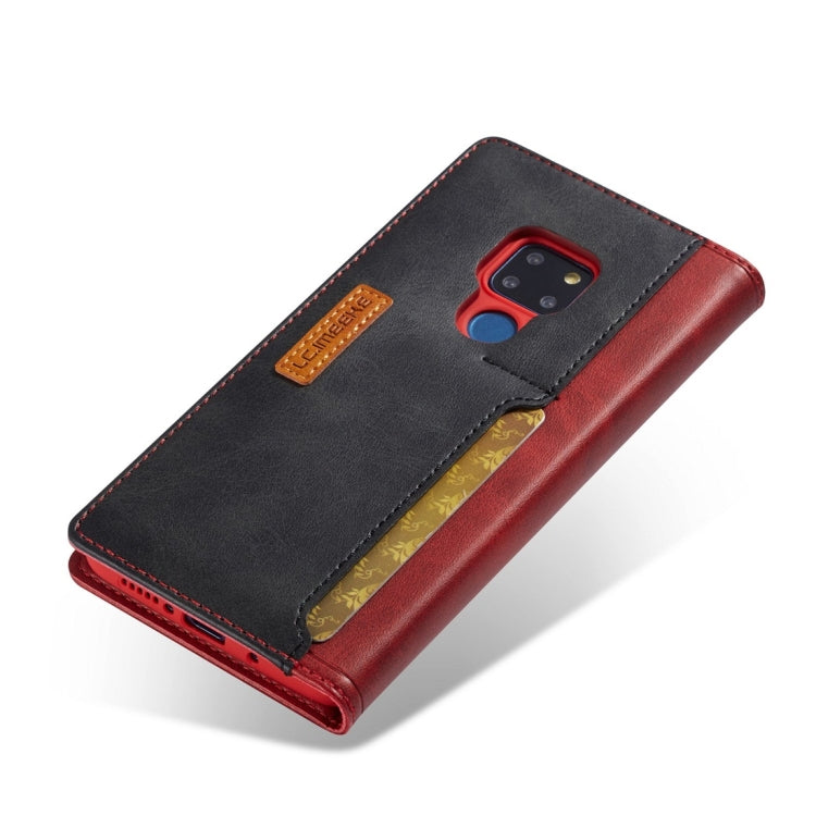 For Huawei Mate 20 LC.IMEEKE LC-001 Series PU + TPU Color Matching Frosted Horizontal Flip Leather Case with Holder & Card Slot