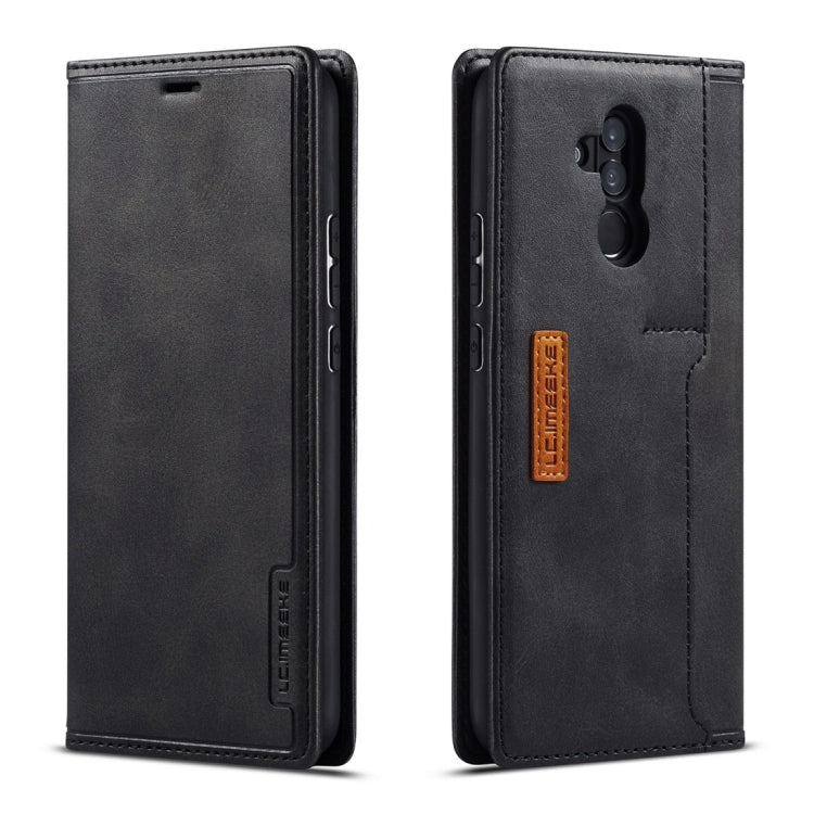 For Huawei Mate 20 Lite LC.IMEEKE LC-001 Series PU + TPU Color Matching Frosted Horizontal Flip Leather Case with Holder & Card Slot