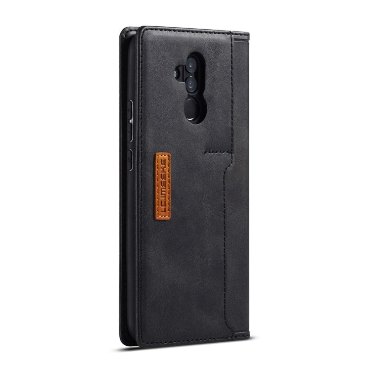 For Huawei Mate 20 Lite LC.IMEEKE LC-001 Series PU + TPU Color Matching Frosted Horizontal Flip Leather Case with Holder & Card Slot