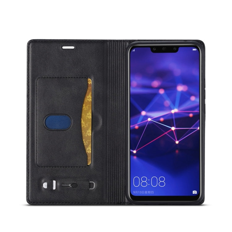 For Huawei Mate 20 Lite LC.IMEEKE LC-001 Series PU + TPU Color Matching Frosted Horizontal Flip Leather Case with Holder & Card Slot