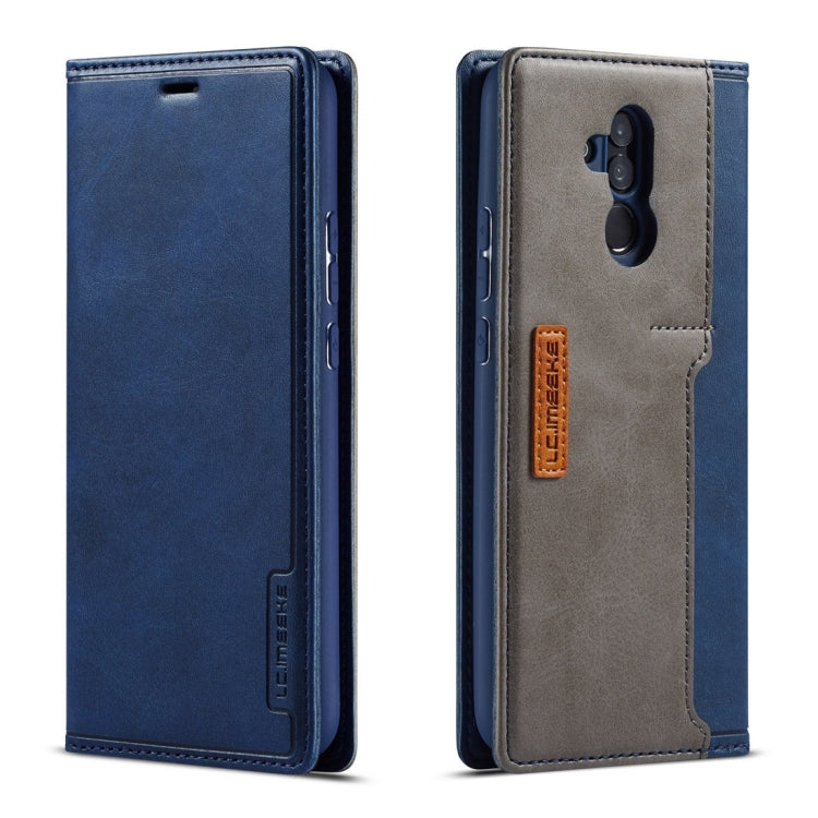 For Huawei Mate 20 Lite LC.IMEEKE LC-001 Series PU + TPU Color Matching Frosted Horizontal Flip Leather Case with Holder & Card Slot