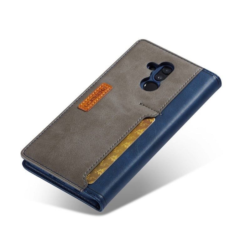 For Huawei Mate 20 Lite LC.IMEEKE LC-001 Series PU + TPU Color Matching Frosted Horizontal Flip Leather Case with Holder & Card Slot