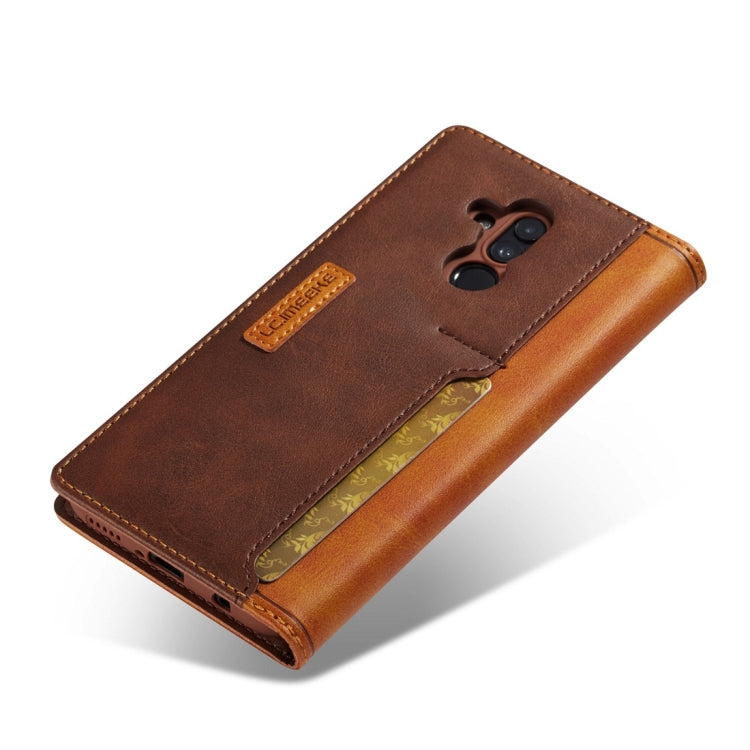 For Huawei Mate 20 Lite LC.IMEEKE LC-001 Series PU + TPU Color Matching Frosted Horizontal Flip Leather Case with Holder & Card Slot