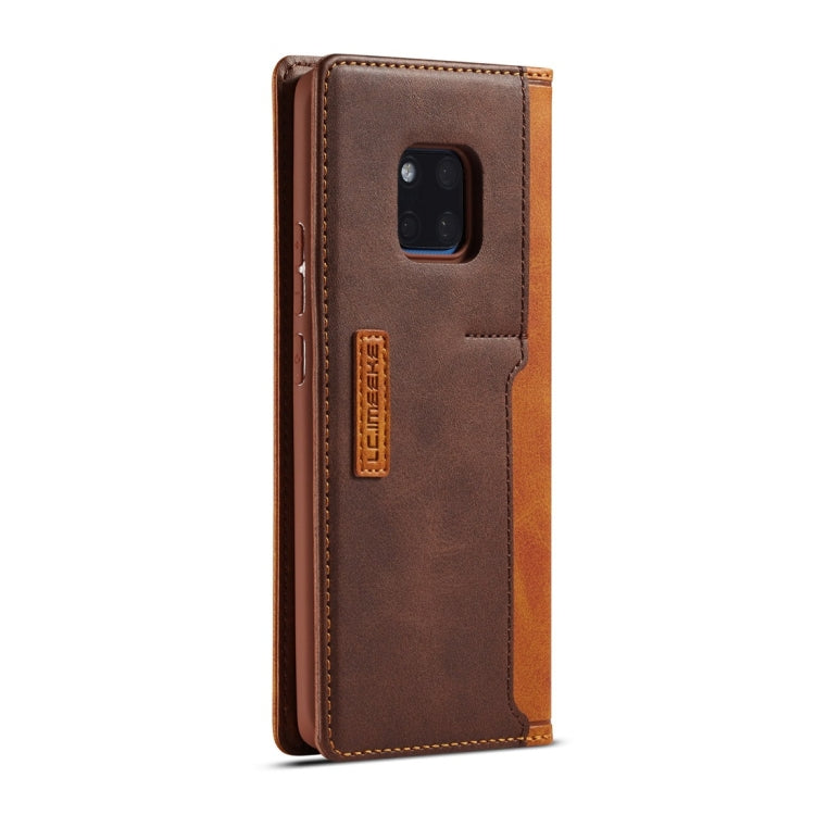 For Huawei Mate 20 Pro LC.IMEEKE LC-001 Series PU + TPU Color Matching Frosted Horizontal Flip Leather Case with Holder & Card Slot