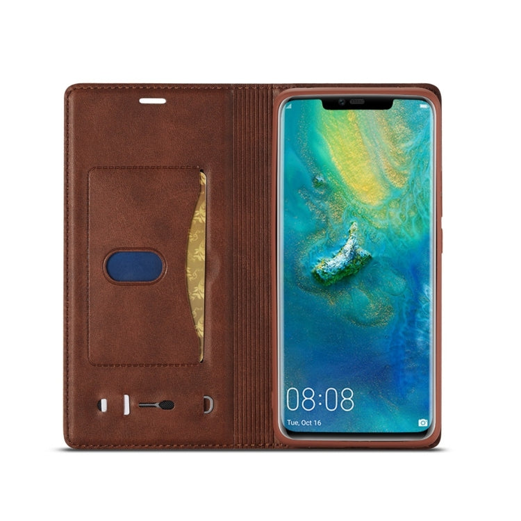 For Huawei Mate 20 Pro LC.IMEEKE LC-001 Series PU + TPU Color Matching Frosted Horizontal Flip Leather Case with Holder & Card Slot