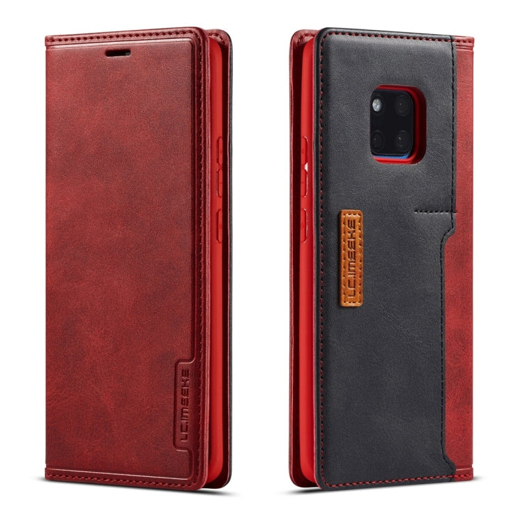 For Huawei Mate 20 Pro LC.IMEEKE LC-001 Series PU + TPU Color Matching Frosted Horizontal Flip Leather Case with Holder & Card Slot