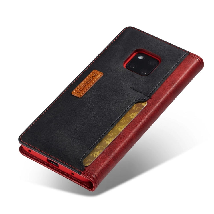 For Huawei Mate 20 Pro LC.IMEEKE LC-001 Series PU + TPU Color Matching Frosted Horizontal Flip Leather Case with Holder & Card Slot