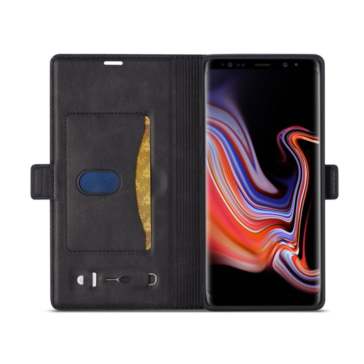 For Galaxy Note 9 LC.IMEEKE LC-001 Series PU + TPU Color Matching Frosted Horizontal Flip Leather Case with Holder & Card Slot
