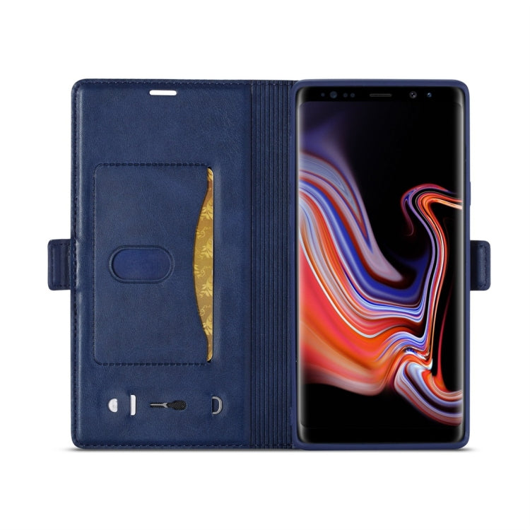 For Galaxy Note 9 LC.IMEEKE LC-001 Series PU + TPU Color Matching Frosted Horizontal Flip Leather Case with Holder & Card Slot