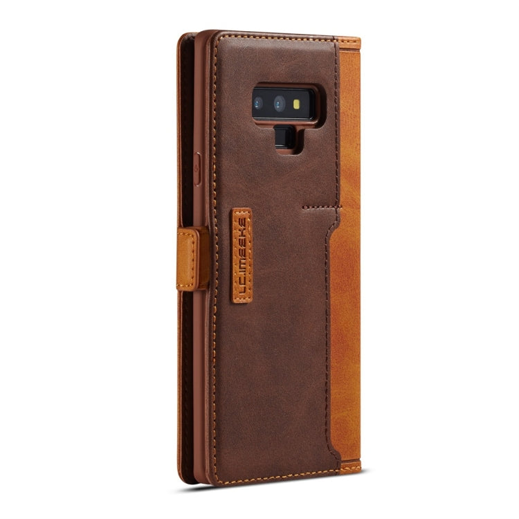 For Galaxy Note 9 LC.IMEEKE LC-001 Series PU + TPU Color Matching Frosted Horizontal Flip Leather Case with Holder & Card Slot