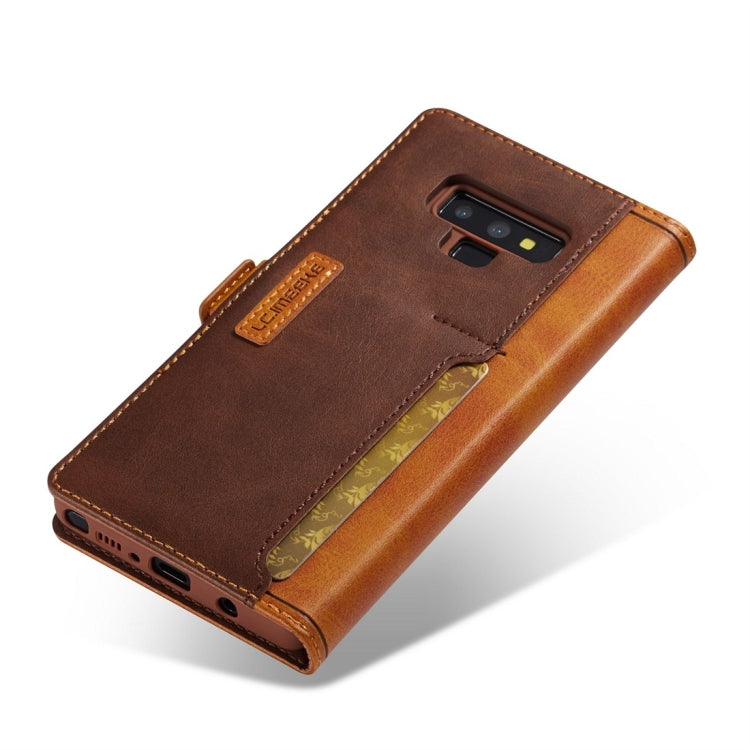 For Galaxy Note 9 LC.IMEEKE LC-001 Series PU + TPU Color Matching Frosted Horizontal Flip Leather Case with Holder & Card Slot