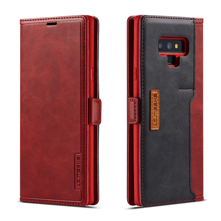 For Galaxy Note 9 LC.IMEEKE LC-001 Series PU + TPU Color Matching Frosted Horizontal Flip Leather Case with Holder & Card Slot