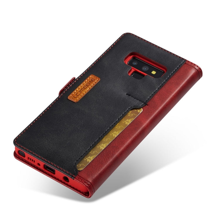 For Galaxy Note 9 LC.IMEEKE LC-001 Series PU + TPU Color Matching Frosted Horizontal Flip Leather Case with Holder & Card Slot