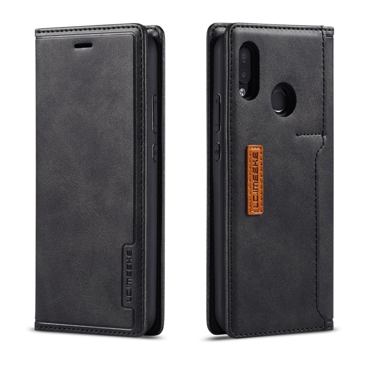 For Huawei P20 Lite LC.IMEEKE LC-001 Series PU + TPU Color Matching Frosted Horizontal Flip Leather Case with Holder & Card Slot