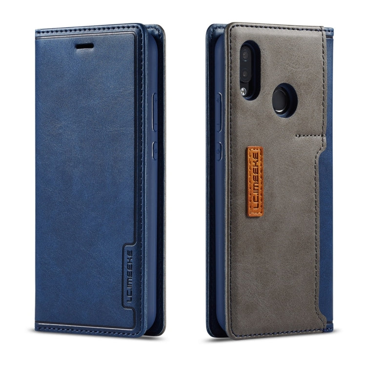 For Huawei P20 Lite LC.IMEEKE LC-001 Series PU + TPU Color Matching Frosted Horizontal Flip Leather Case with Holder & Card Slot