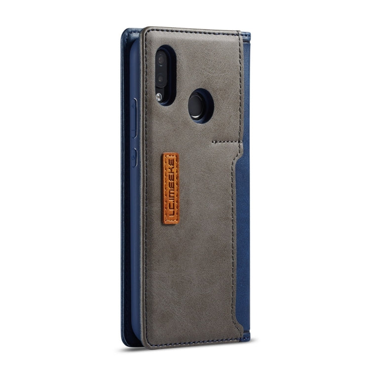 For Huawei P20 Lite LC.IMEEKE LC-001 Series PU + TPU Color Matching Frosted Horizontal Flip Leather Case with Holder & Card Slot