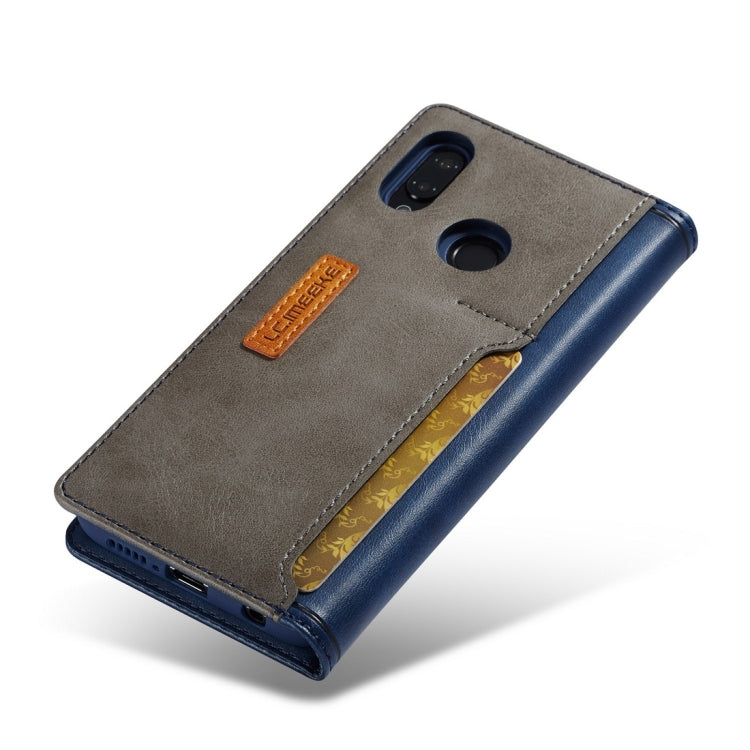 For Huawei P20 Lite LC.IMEEKE LC-001 Series PU + TPU Color Matching Frosted Horizontal Flip Leather Case with Holder & Card Slot