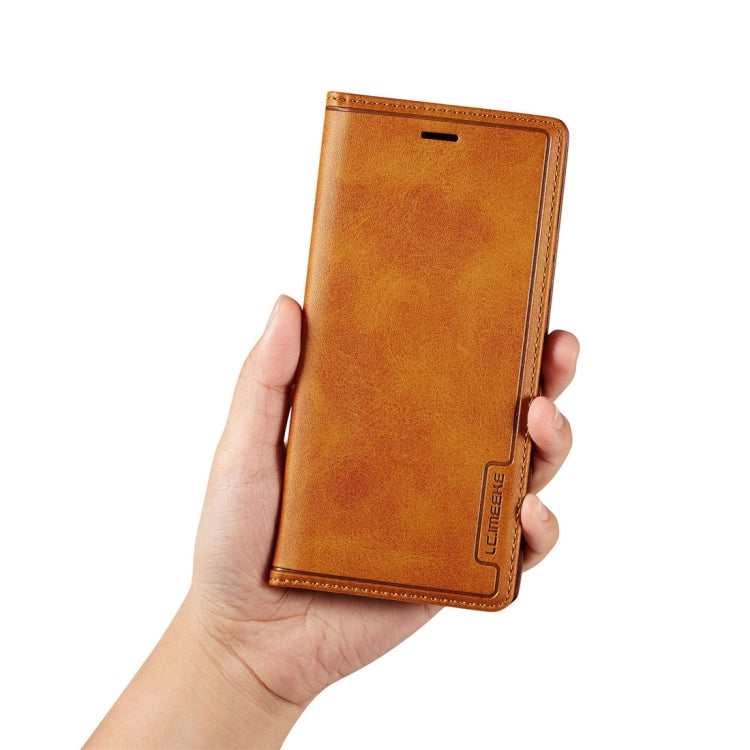 For Huawei P20 Lite LC.IMEEKE LC-001 Series PU + TPU Color Matching Frosted Horizontal Flip Leather Case with Holder & Card Slot
